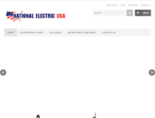 Tablet Screenshot of nationalelectricusa.com